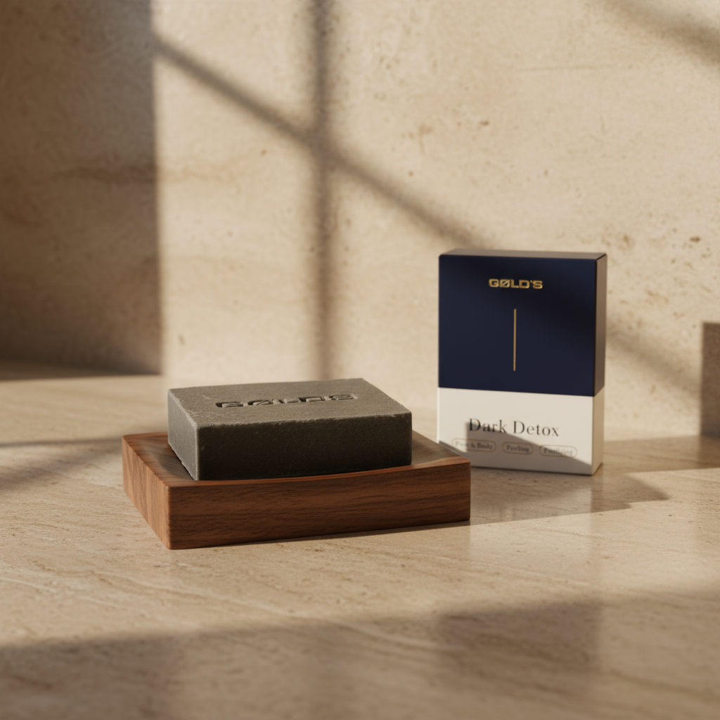 Die Seife für Männer, die keine halben Sachen machen - Dark Detox Soap von GØLD'S - Goelds