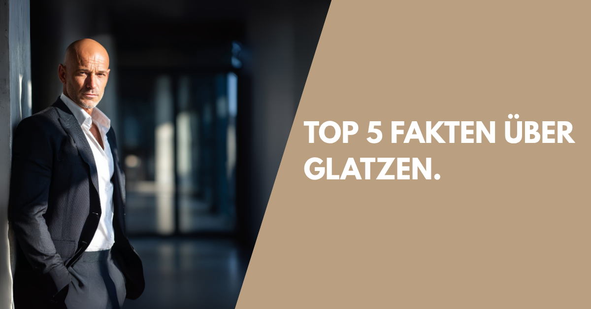 Mann mit Glatze und Anzug
