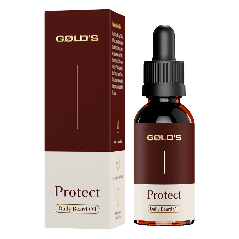 Premium Bartöl Protect von GØLD'S / Goelds #inhalt_30ml-pipettenflasche