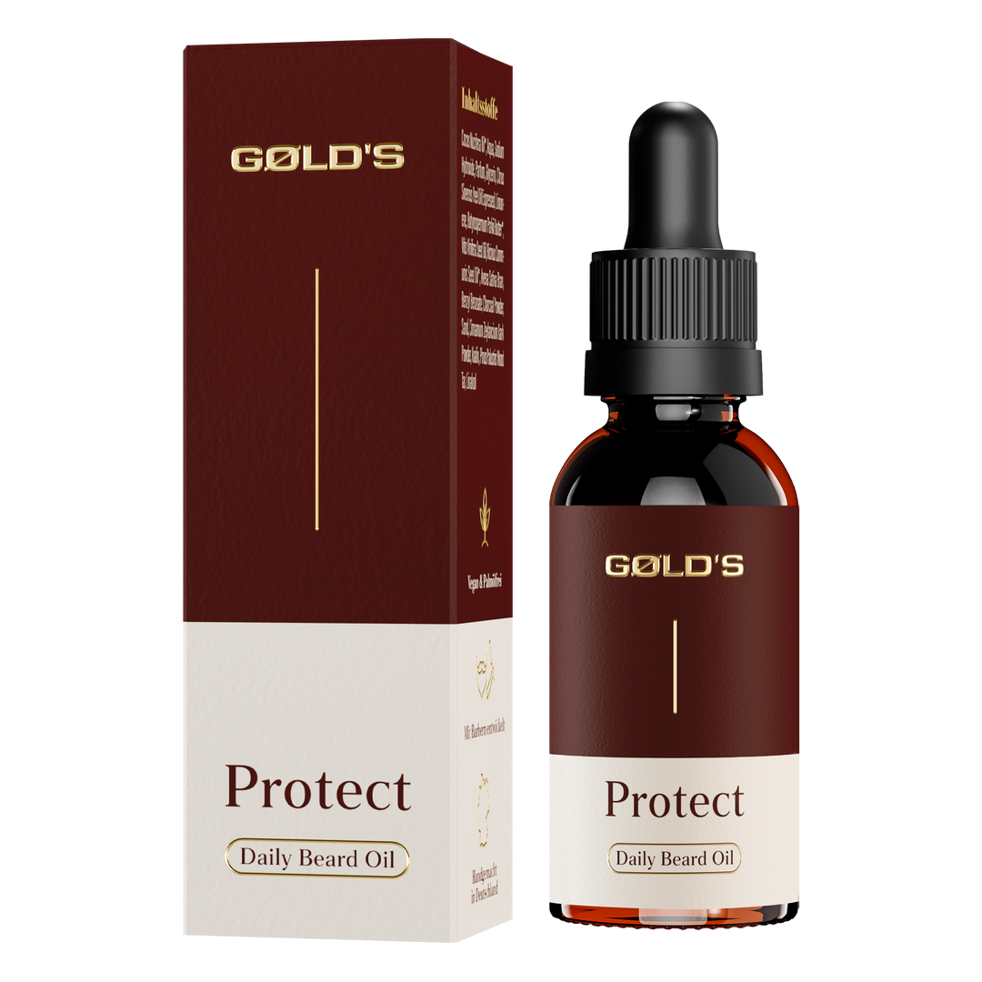 Premium Bartöl Protect von GØLD'S / Goelds #inhalt_30ml-pipettenflasche