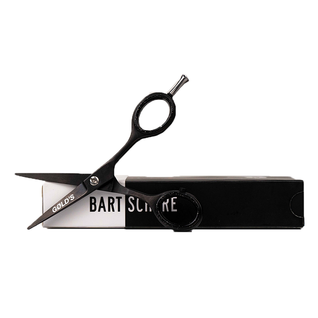 Premium Bartschere in Schwarz von GØLD&