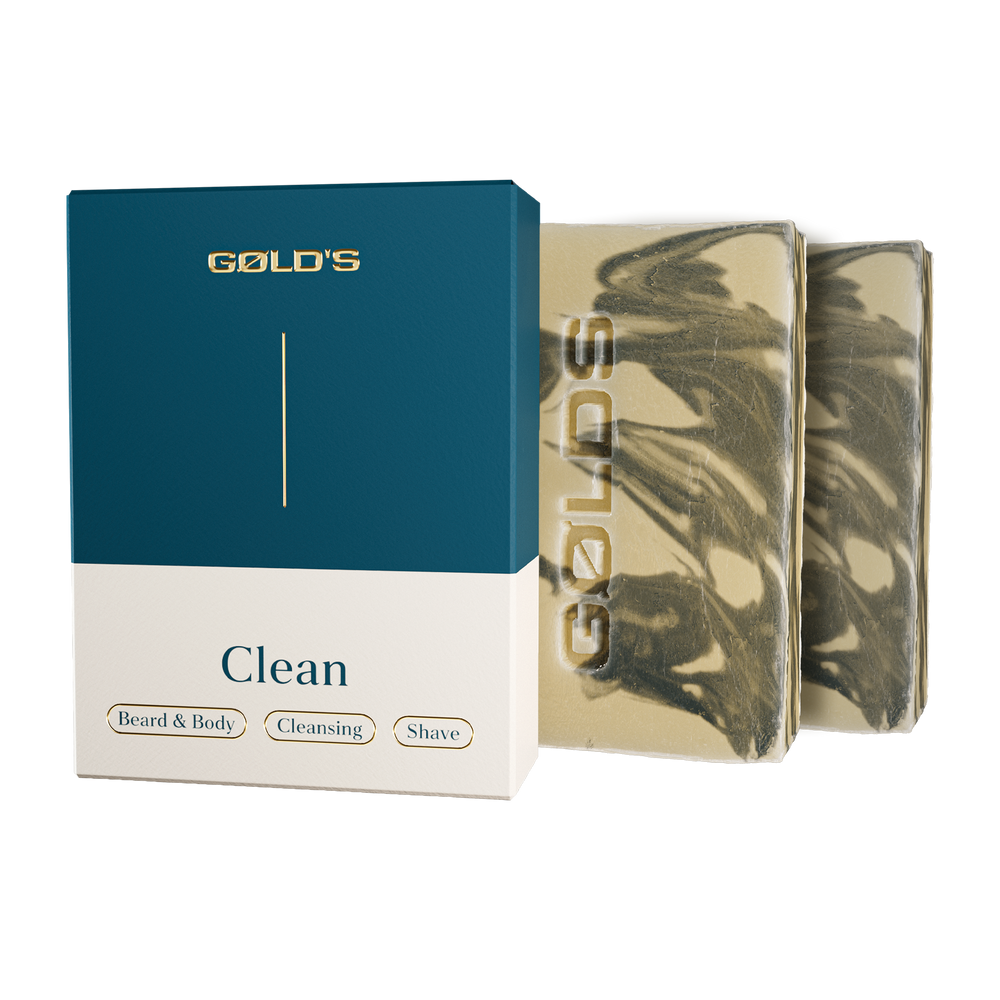 Clean Bart & Körperseife - Doppelpack von GØLD'S / Goelds #inhalt_2x-100g-naturseife