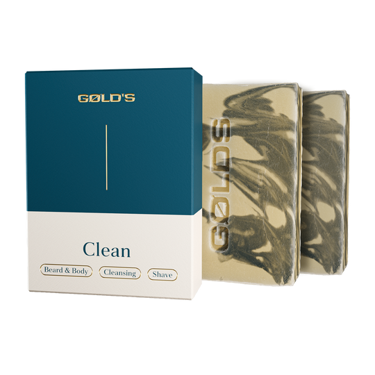 Clean Bart & Körperseife - Doppelpack von GØLD'S / Goelds #inhalt_2x-100g-naturseife