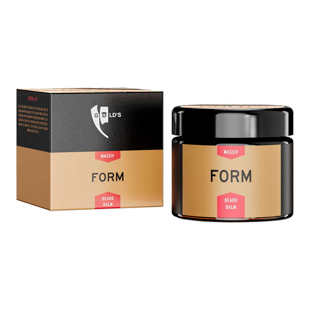 Premium Bartbalsam Form von GØLD'S / Goelds #inhalt_30ml-glastiegel