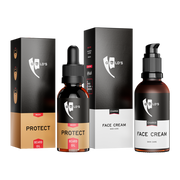 Gesichtspflege Duo-Set mit Protect Bartöl und Face Cream von GØLD'S / Goelds