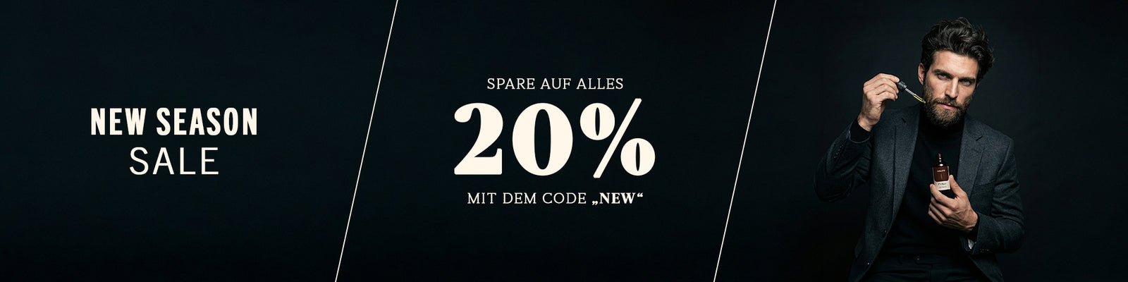New Season Sale - Spare auf Alles 20% mit dem Code: NEW