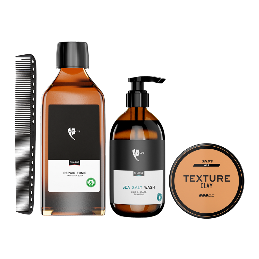 Haar Styling & Pflege-Set mit Texture Clay von GØLD'S / Goelds #waehle-dein-styling_texture-clay