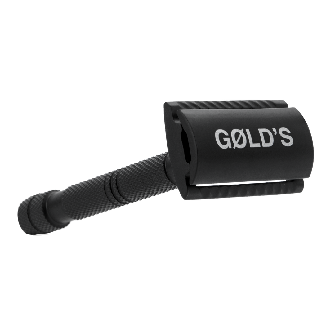 Rasierhobel aus Edelstahl mit GØLD'S Logo von GØLD'S / Goelds