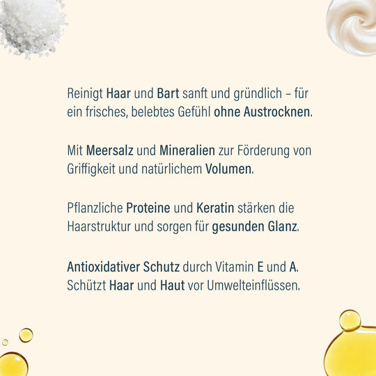 Sea Salt Wash / Shampoo - Doppelpack von GØLD'S / Goelds - Vorteile #inhalt_2x-250ml-pumpspender