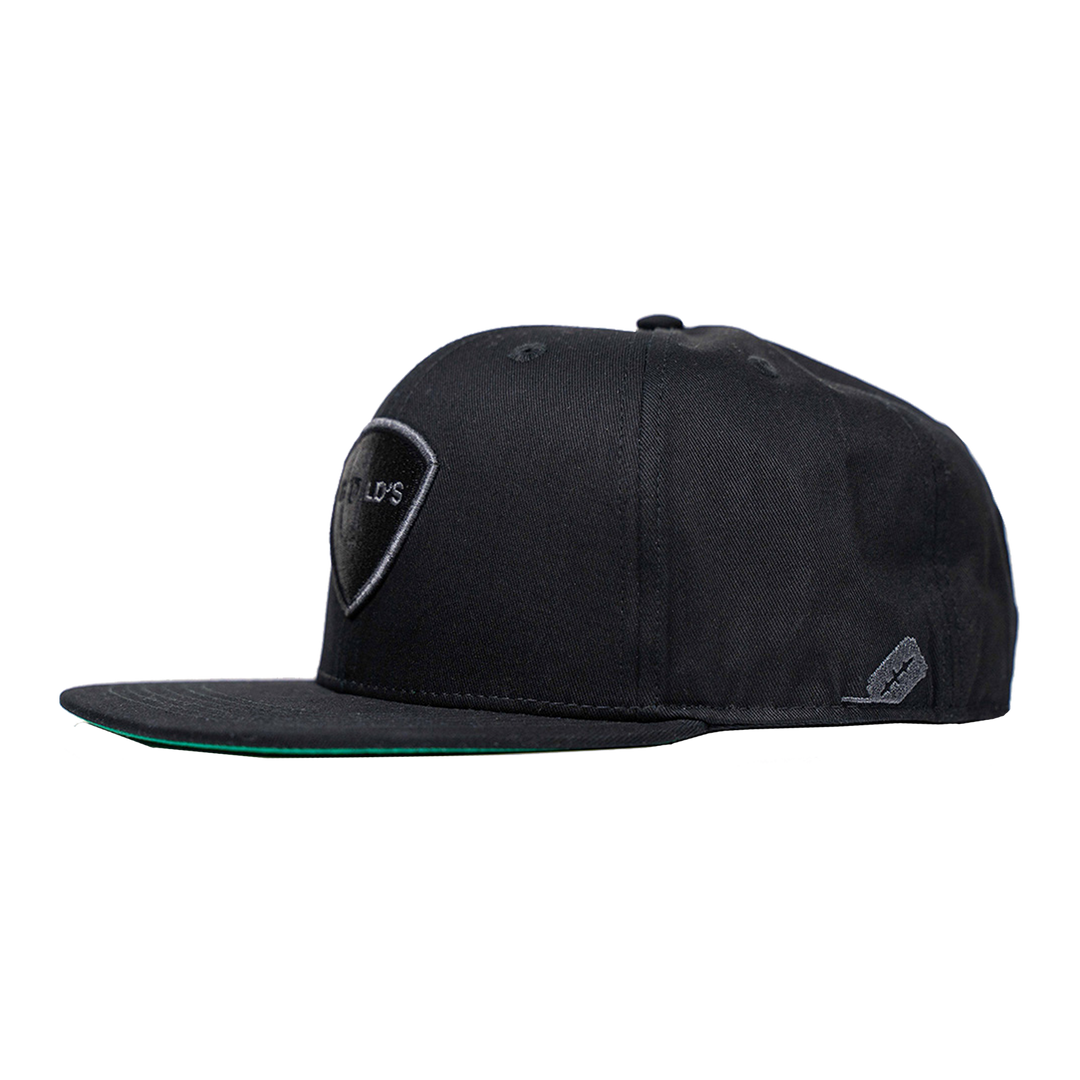 Snapback Cap Seiten in Schwarz von GØLD'S / Goelds #farbe_schwarz