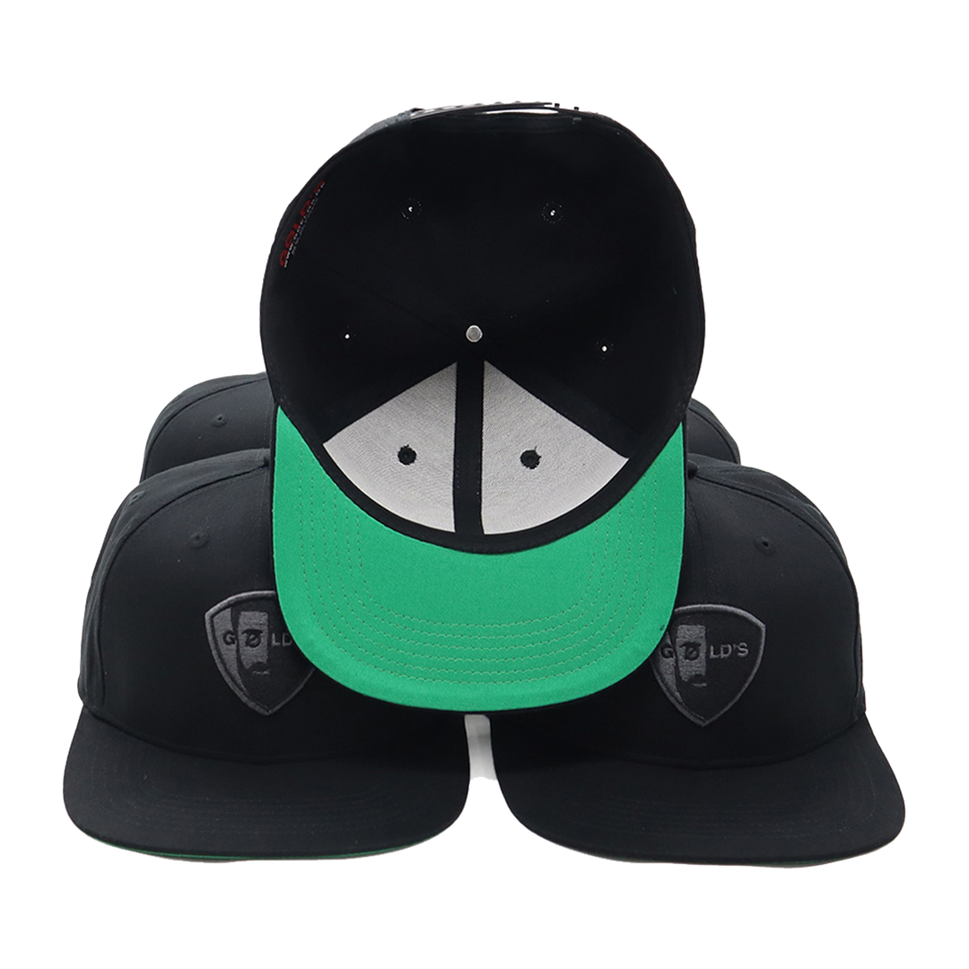 Premium Snapback Cap in Schwarz von GØLD'S / Goelds #farbe_schwarz